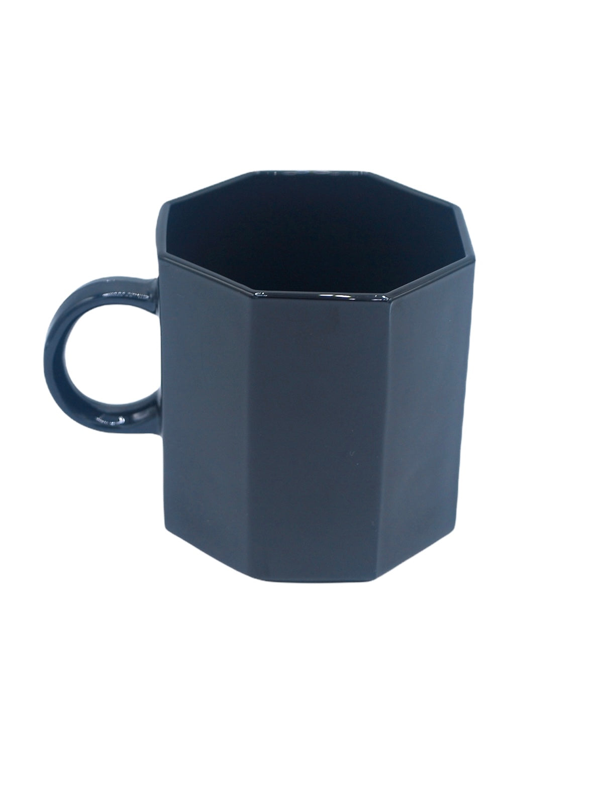 Black Arcoroc Octagonal Coffee Cups