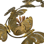 Jere Style Brutalist Brass Butterfly Wall Hangings