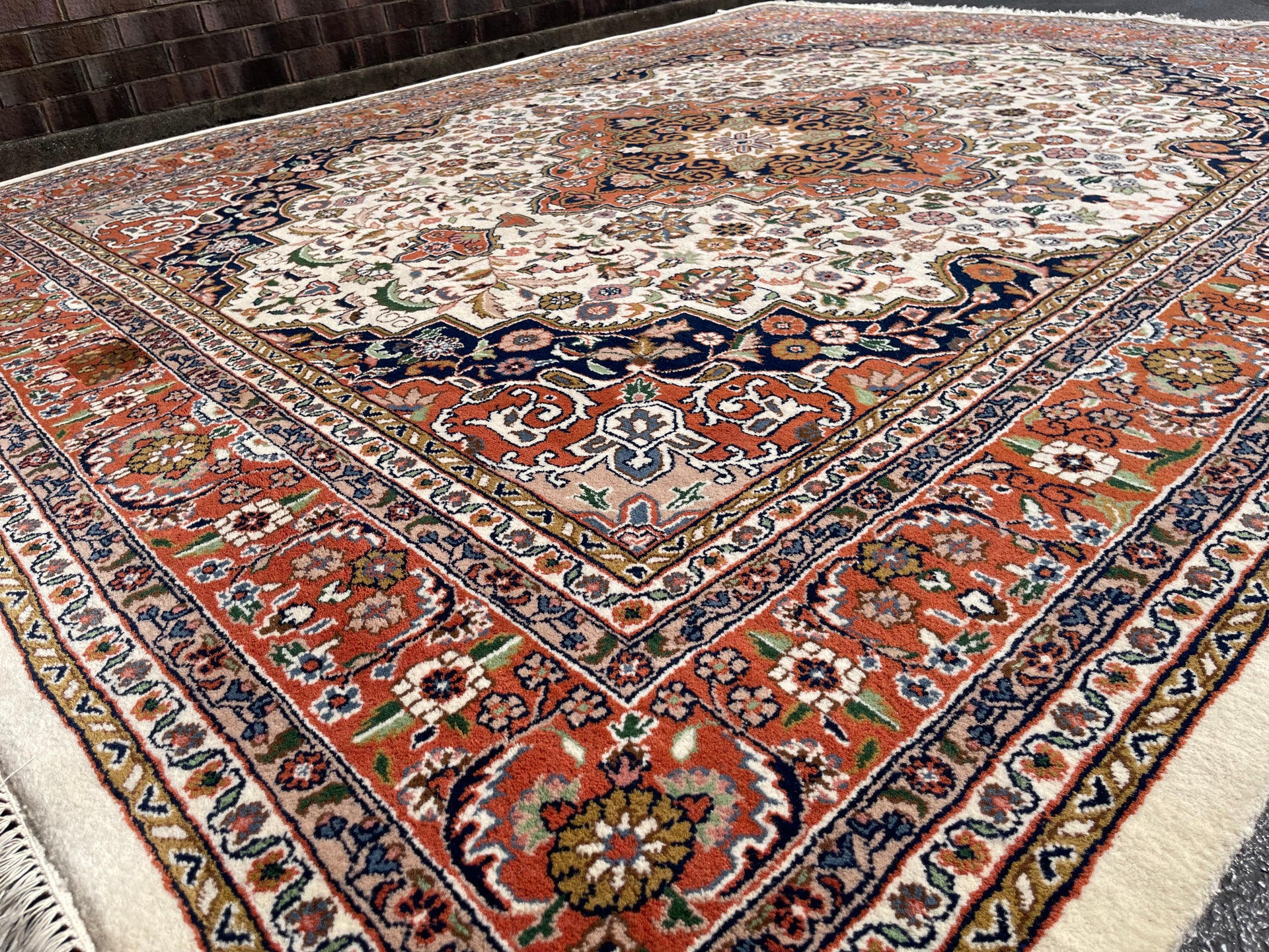 Vintage Large Persian Heriz Rug