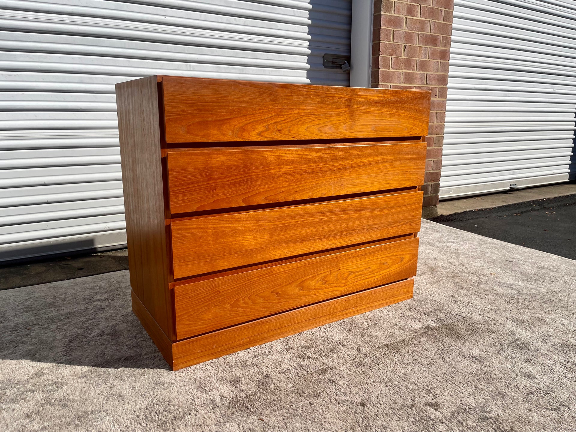 Arne Wahl Iversen Teak Danish Modern Four Drawer Chest of Drawers
