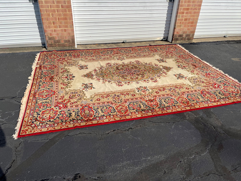 Vintage Machine Woven Persian Rug