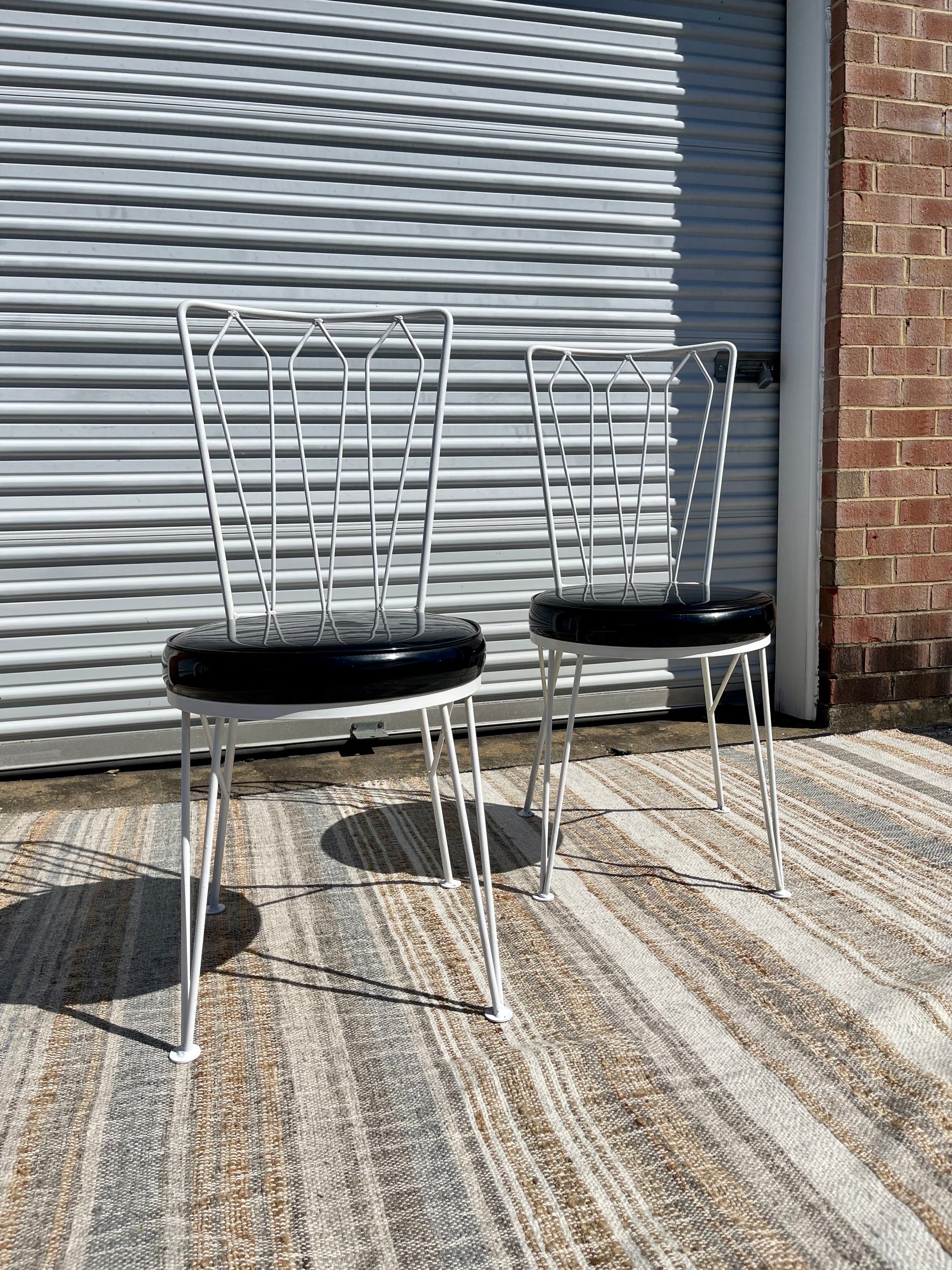 Antarreni Wrought Iron Chairs in the Style of Salterini