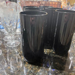 Tumblers Coolers Highball Glasses 5-7/8" Libbey Metropolitan Black amethyst