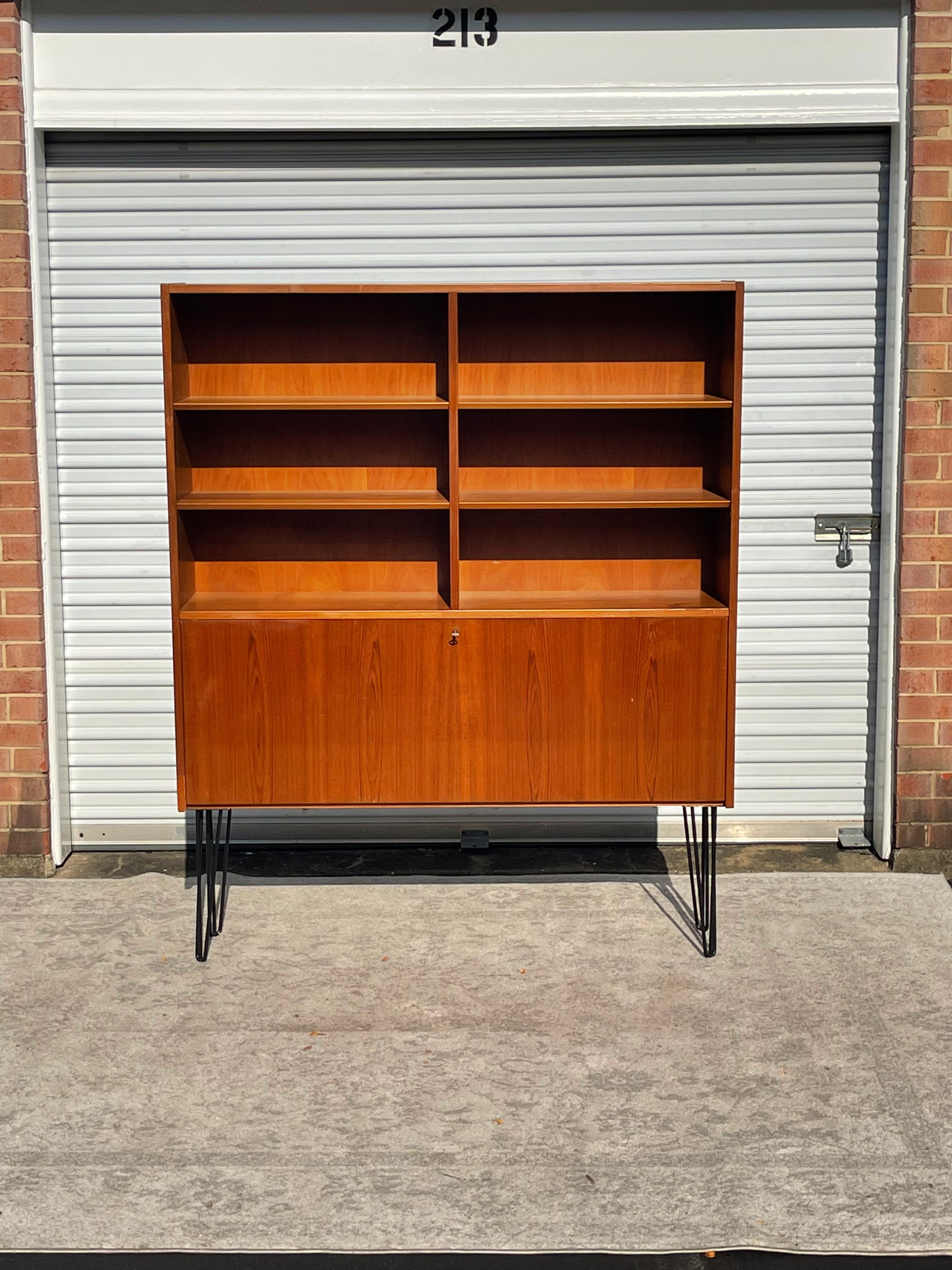 Poul Hundevad Custom Danish Teak Bookcase