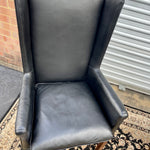 Hickory Chair Mfg. Leather Highback Chairs