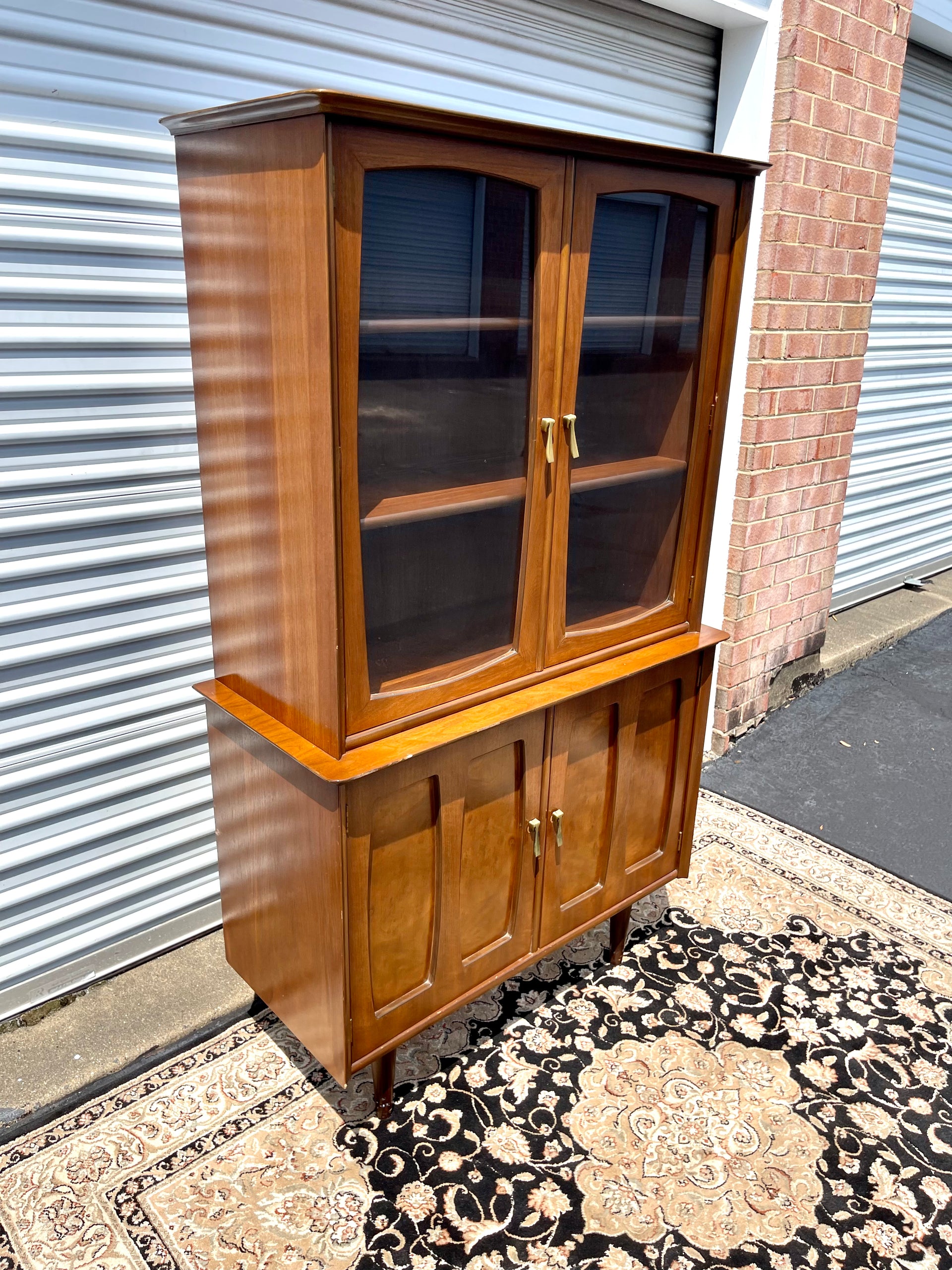 Mid Century Petite China Cabinet