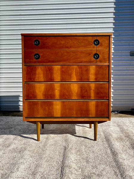 Stanley Furniture Midcentury Tallboy Dresser