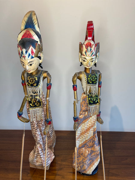 Vintage Malaysian Large Puppets