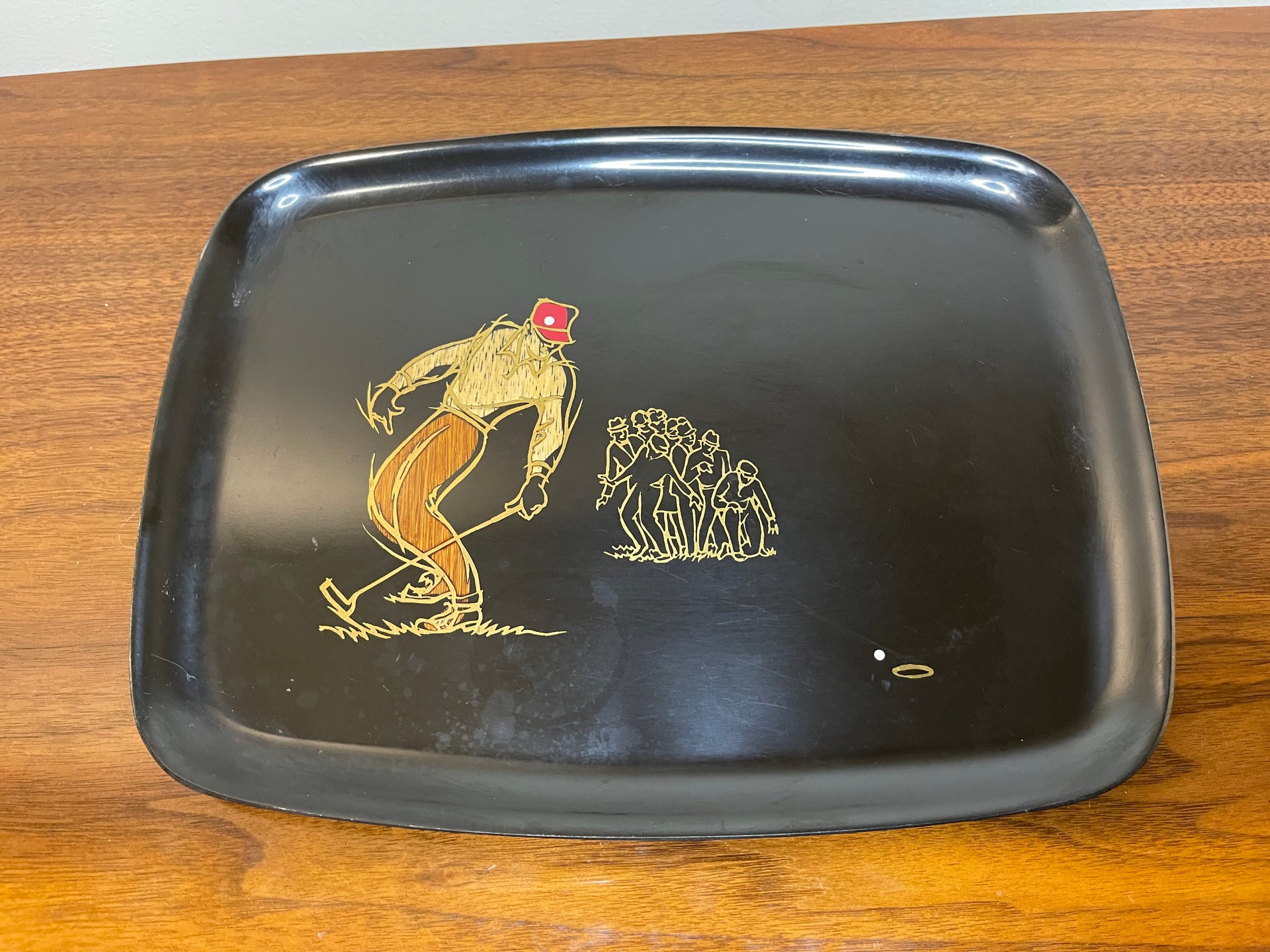 Couroc Golf themed Serving Tray