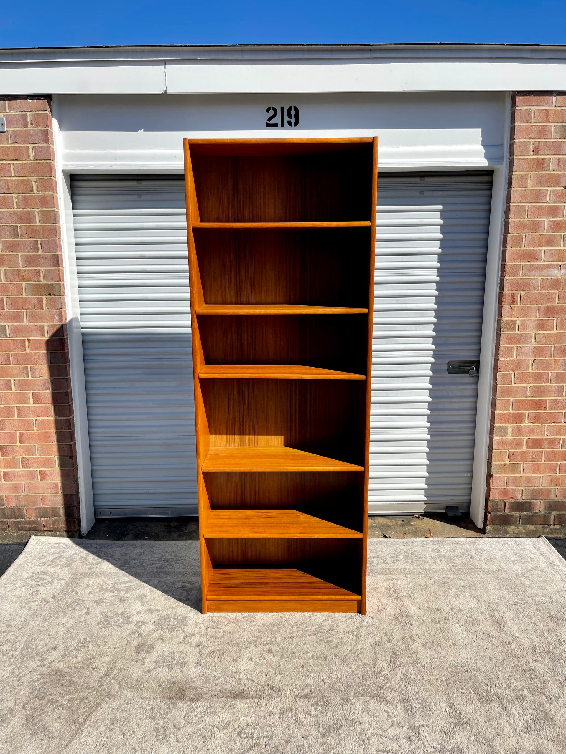 Tall Teak Bookcase