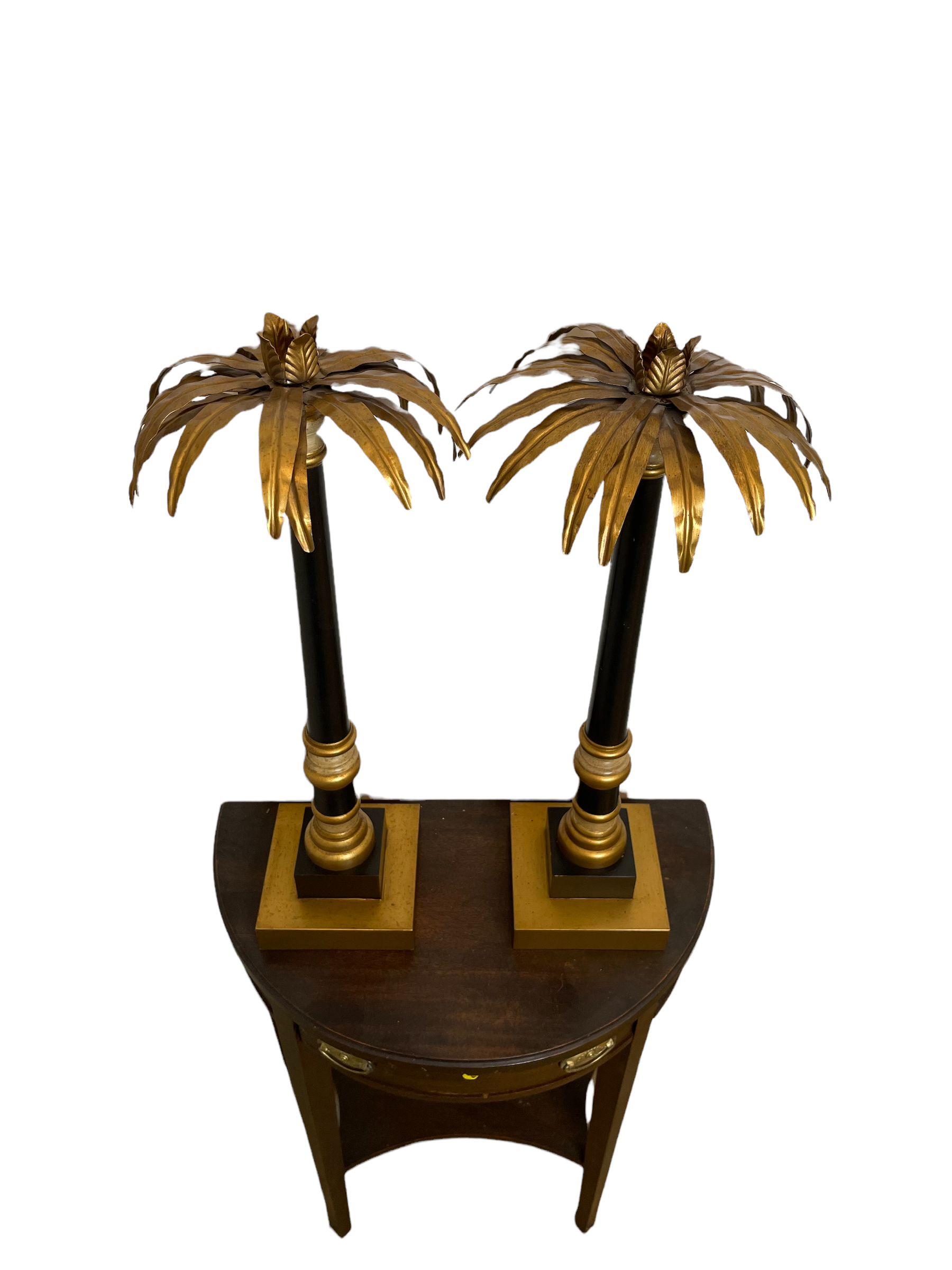 Hollywood Regency Gilt Candlesticks