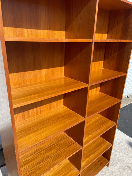 Large Danish Modern Teak Bookcase