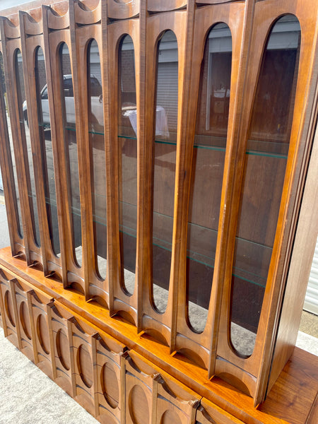 Tobago of Canada Brutalist Credenza and Hutch