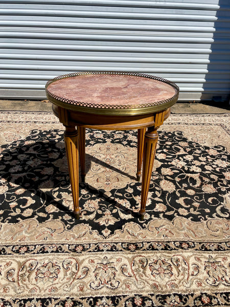 Authentic Italian Marble Louis XVI Style Occasional Table