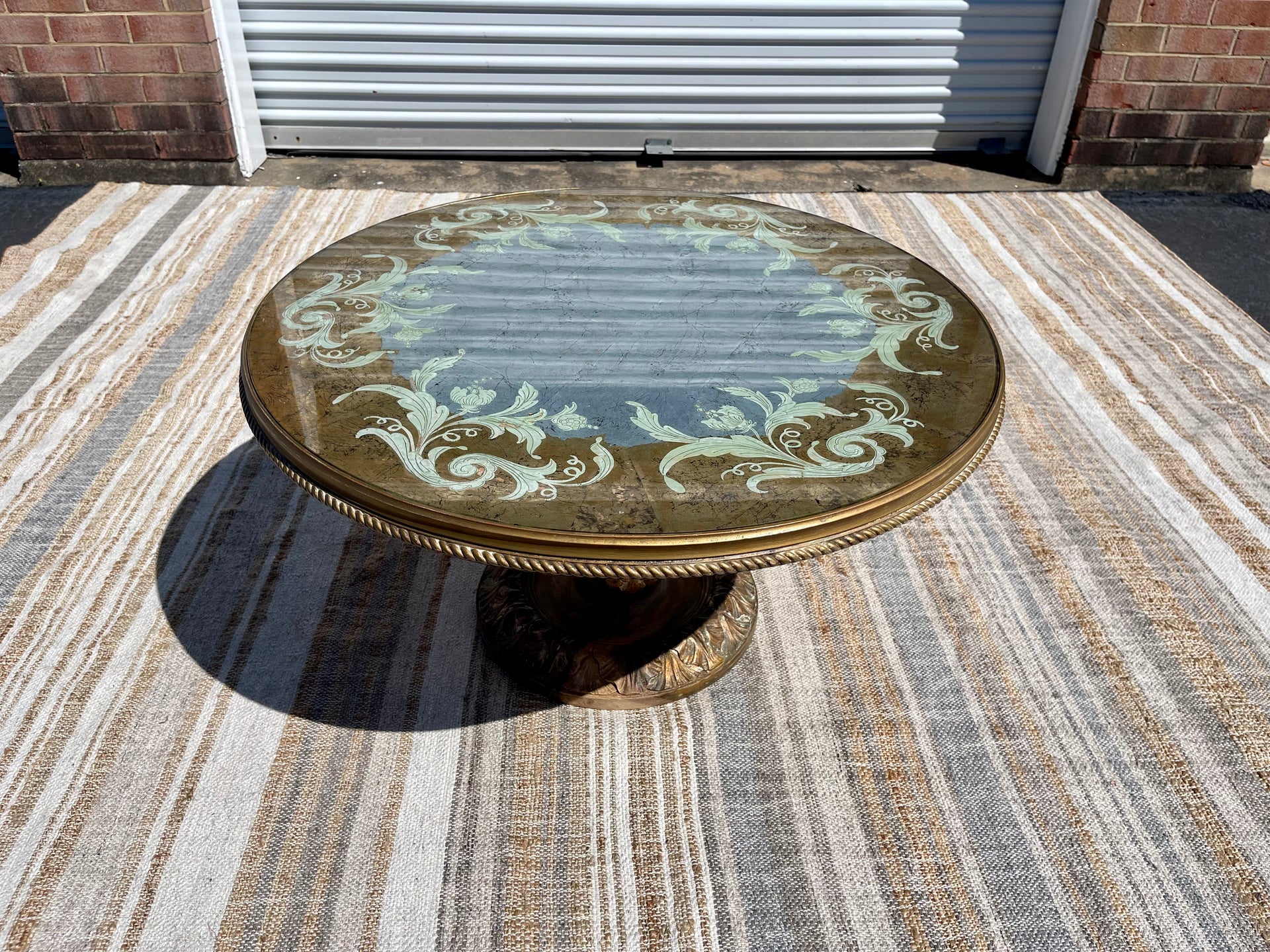 Hollywood Regency Gilt Gold Coffee Table