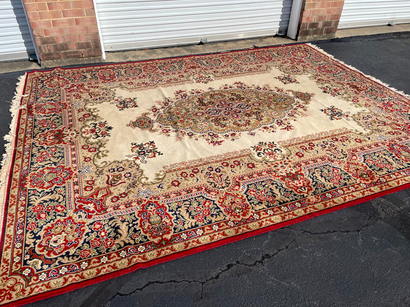 Vintage Machine Woven Persian Rug