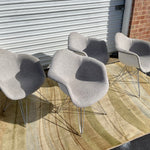 Herman Miller Eames Style Upholstered Wire Base Chairs