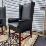 Hickory Chair Mfg. Leather Highback Chairs