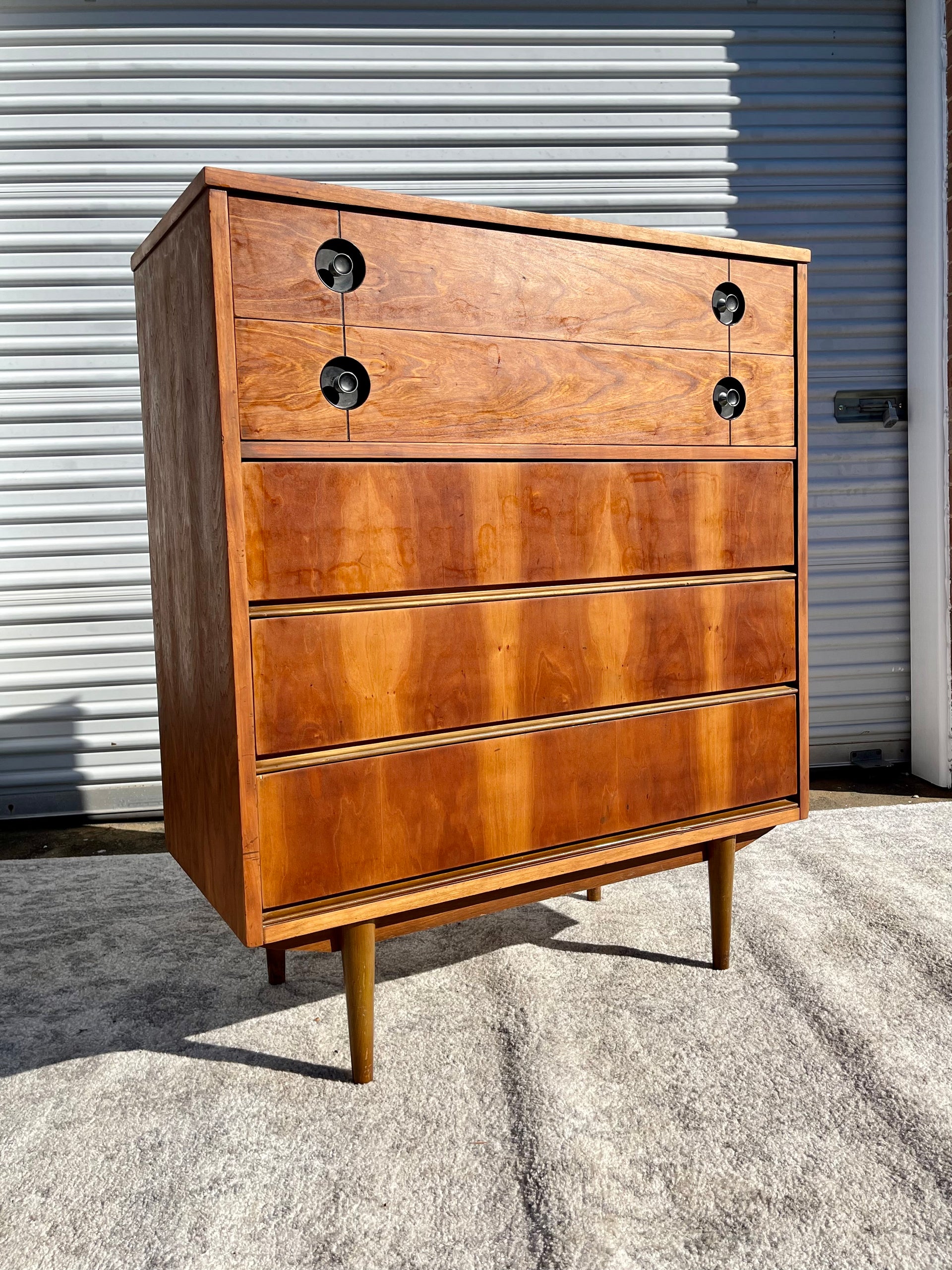 Stanley Furniture Midcentury Tallboy Dresser
