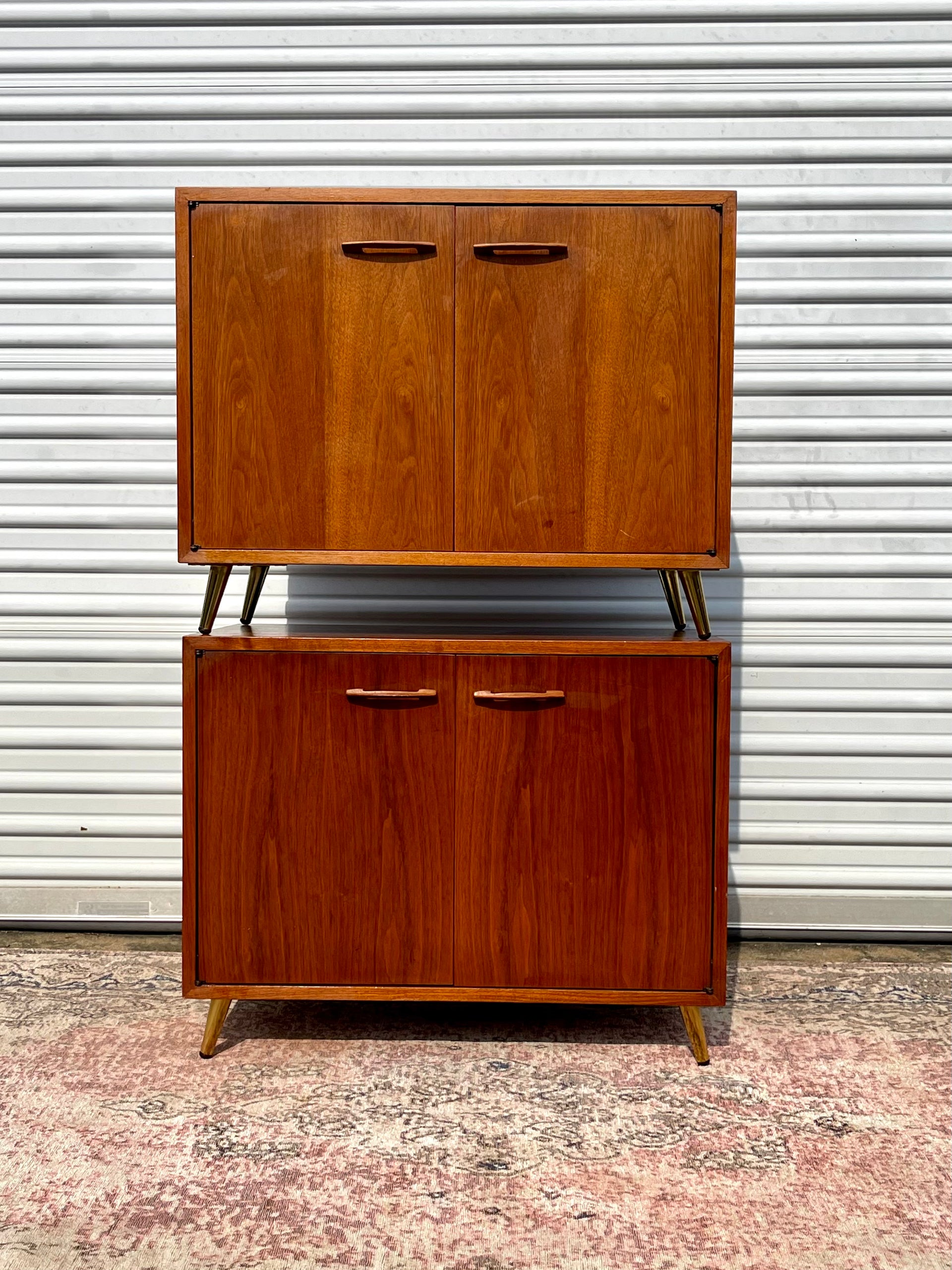 Danish Modern Teak Media Cabinets