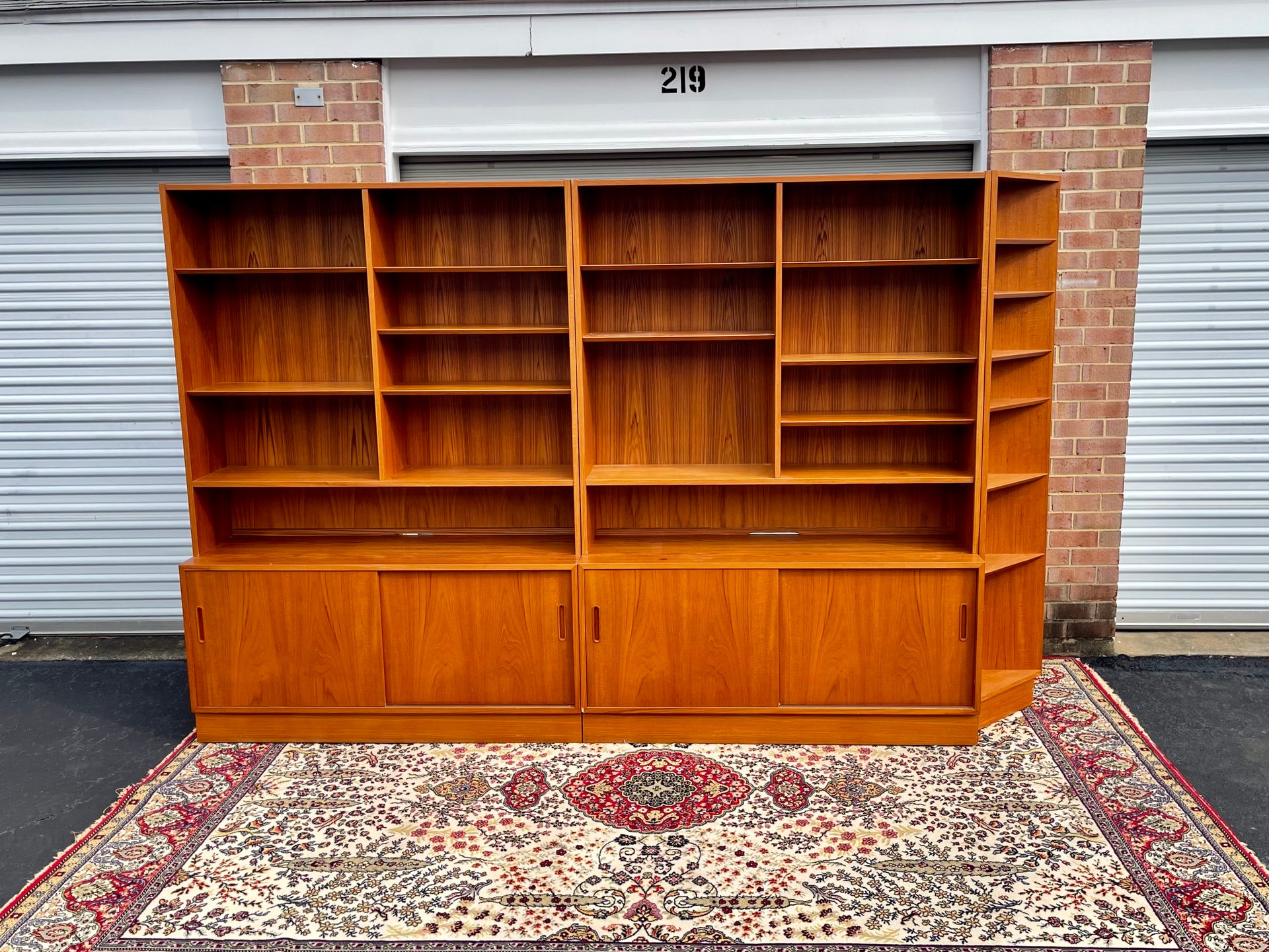 Poul Hundevad Credenza & Hutch Wall Unit with Corner Shelving