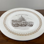 View of America Washington DC Plate in 22K Gold