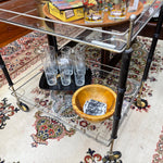Vintage Bamboo Bar Cart