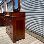 Victorian Eastlake Chest of Drawers with Marble Top and Mirror