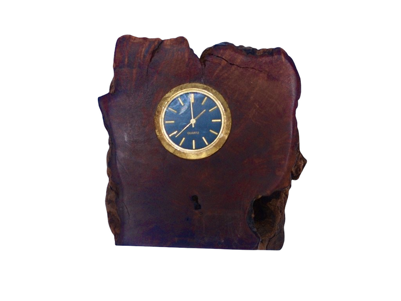 Charles Ethan Wood Carved Mantel Clock