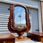Victorian Eastlake Chest of Drawers with Marble Top and Mirror