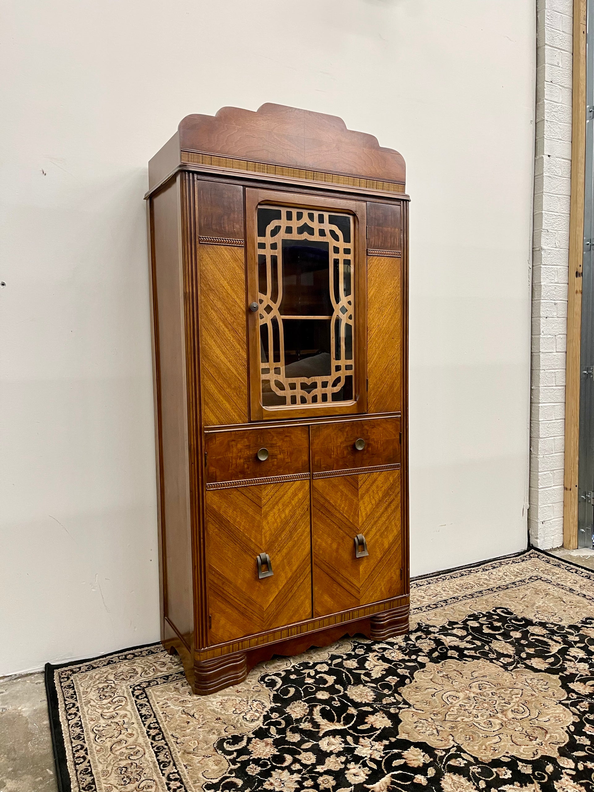 Art Deco Petite China Cabinet