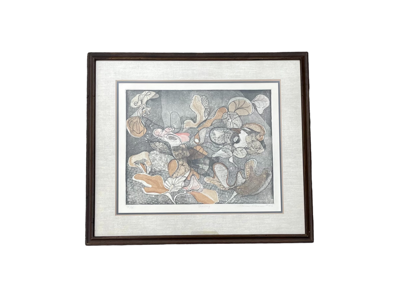 Joanne O’Connor “Growing” Signed and Framed Color Etching