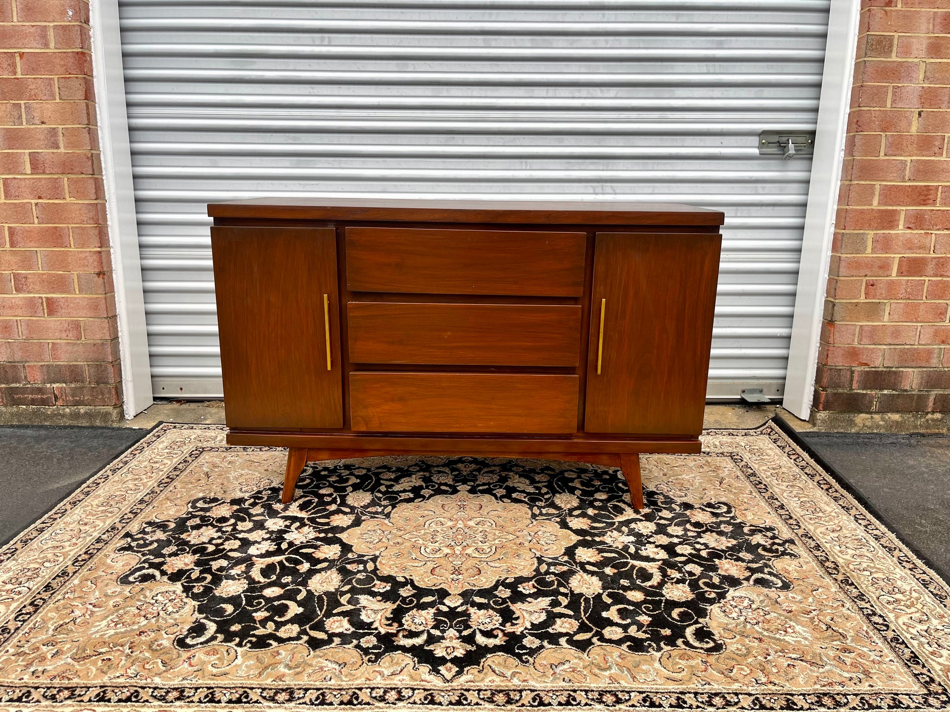 Petite Walnut Credenza